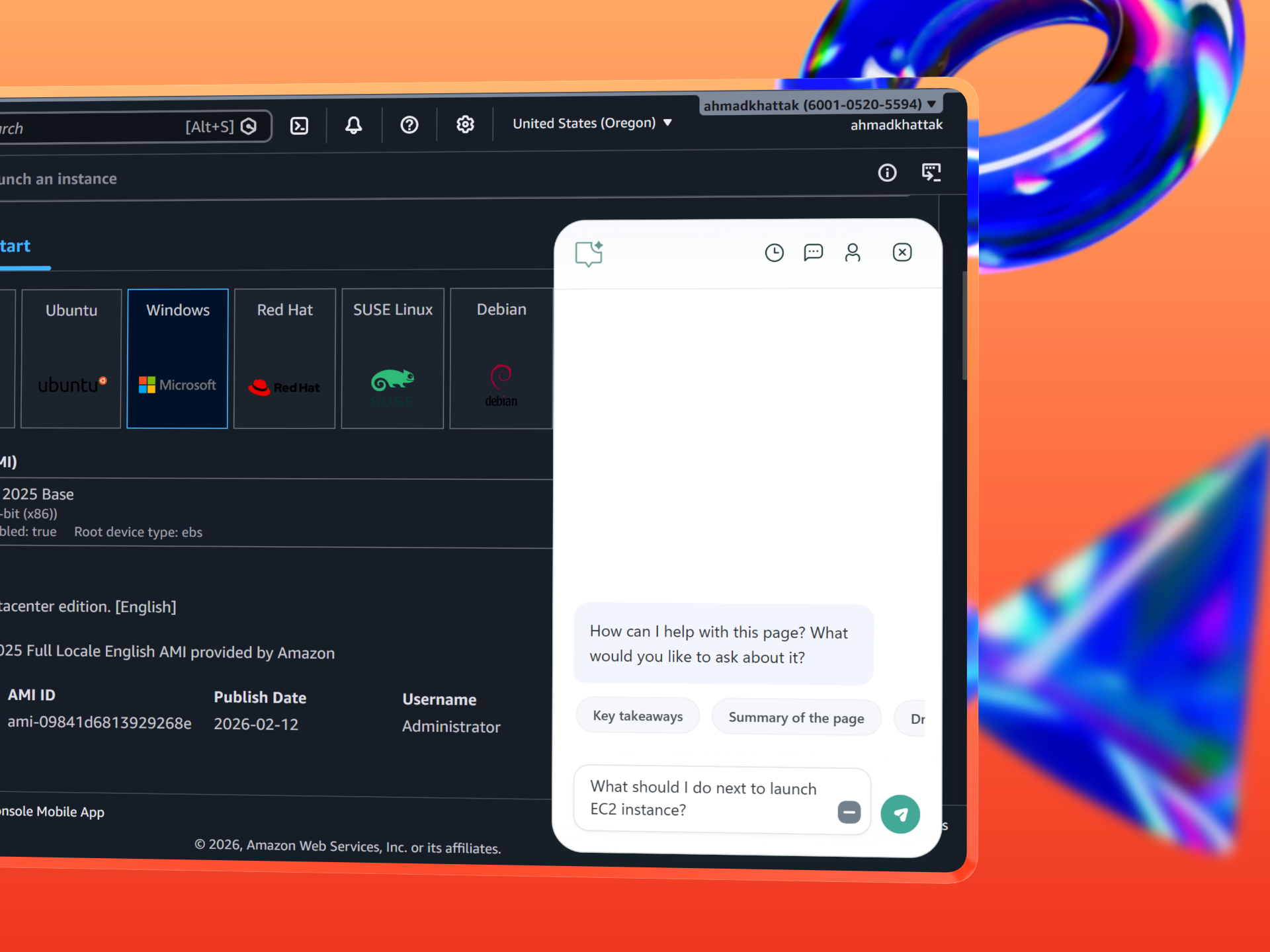 ScreenChat open on a live page with a question typed into the input.